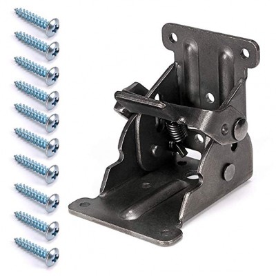 90 Degree Self-locking Folding Hinge Hardware With Screws For Extending Table Foot Support